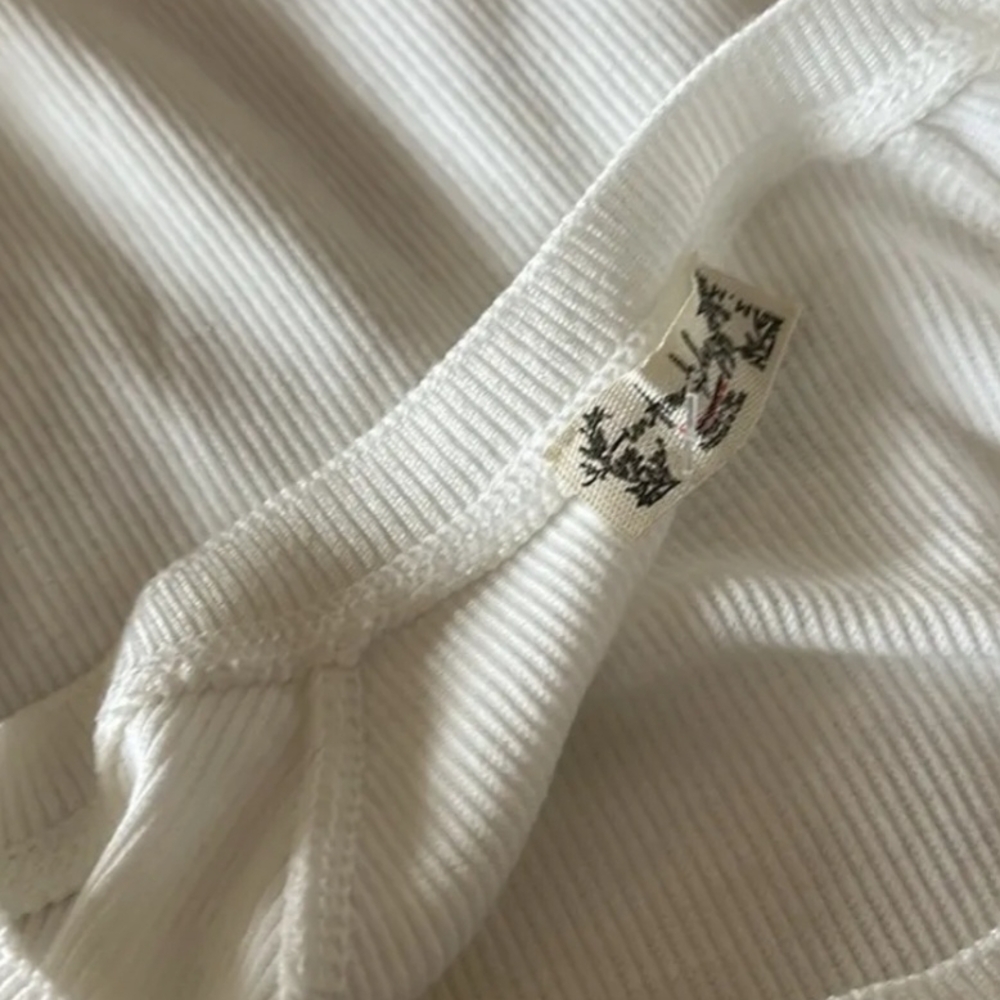 Free People White Short Sleeve Tee - Picture 7 of 10